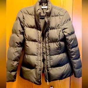 VERSACE WOMEN'S DARK GREEN DOWN FULL ZIP PARKA JACKET AUTHENTIC